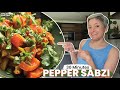 30 minute meals  pepper sabzi  healthy delicious vegan meal