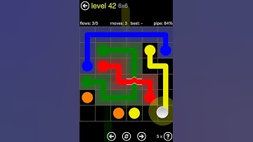 Flow Free Bridges Starter Pack 6x6 Level 42 Walkthrough