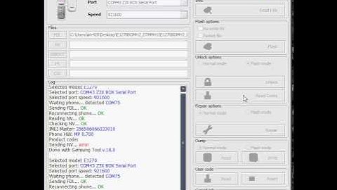Samsung e1270 unlock z3x