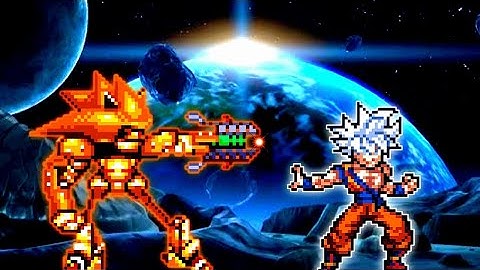 Mecha Sonic V2 OP VS Goku Monkey King V3 OP (all form) in Jump Force Mugen