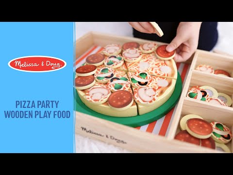 Melissa & Doug Play Set, Pizza Party, Wooden