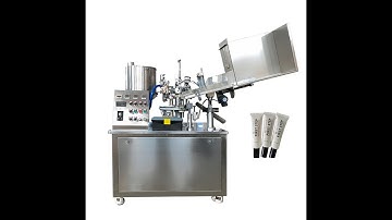 Tube Filling Machine: One Minute To Learn How Machine Fill Cosmetics Into Tubes (25-35 PPM)