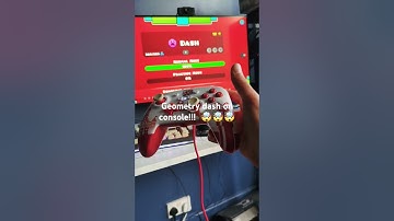 Geometry dash is on console?!? 🤯🤯🤯 #geometrydash #rage #console #trending