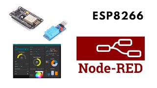 ESP8266 Temperture and Humidity Sensor Dashboard | Node-RED