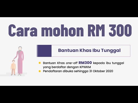 Cara mohon RM300 Bantuan Kash Ibu Tunggal  (BKIT)