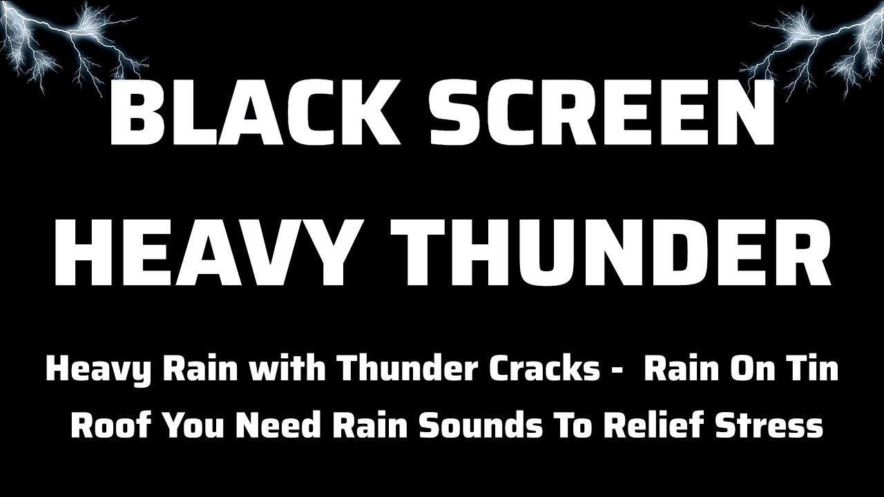 Heavy Thunder Rain Sound To Fall Into Deep Sleep Within 5 Minutes - YouTube