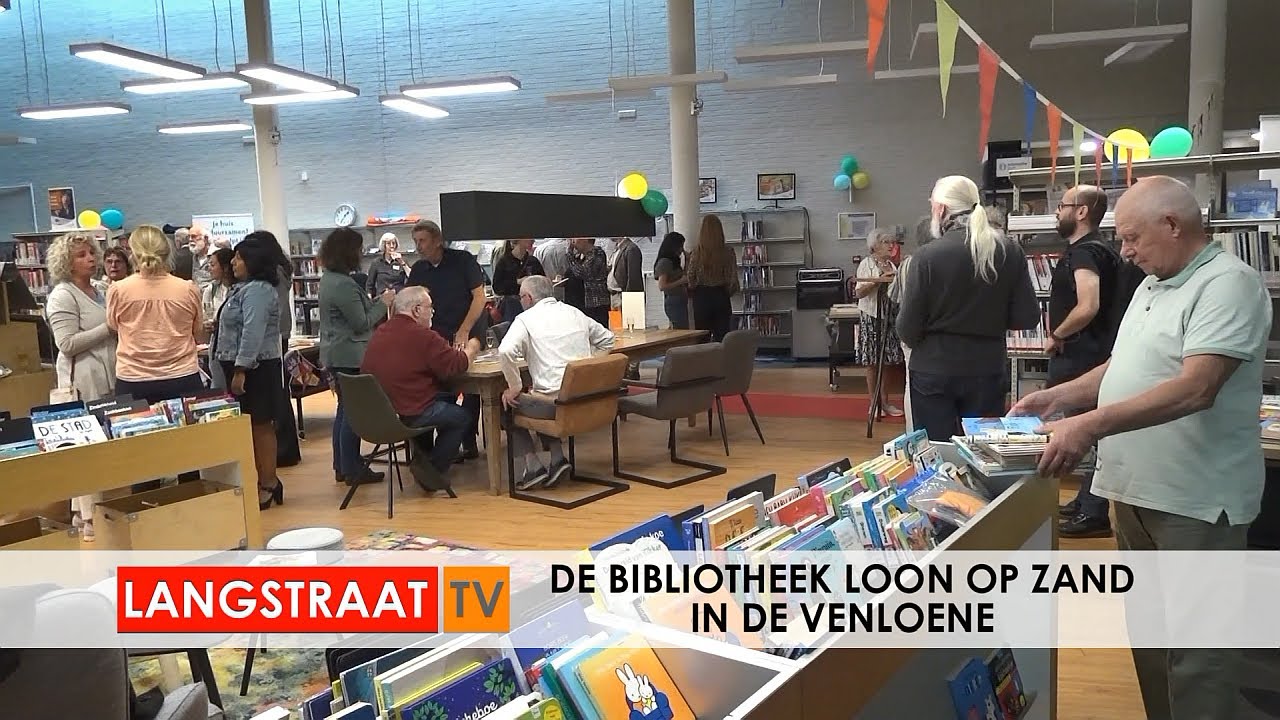 Opening van De Bibliotheek Loon op Zand in De Venloene - Langstraat TV