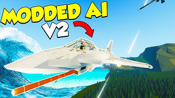 PLANE VS VERSION 2 MODDED AI ARMY! - Stormworks DLC AI Army mod #stormworks #youtube #gaming