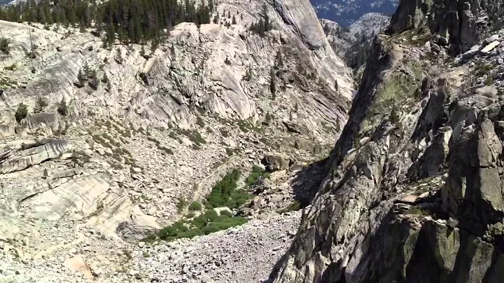 Hiking Down Lake Courtright Dam, granite scrambling, penstock