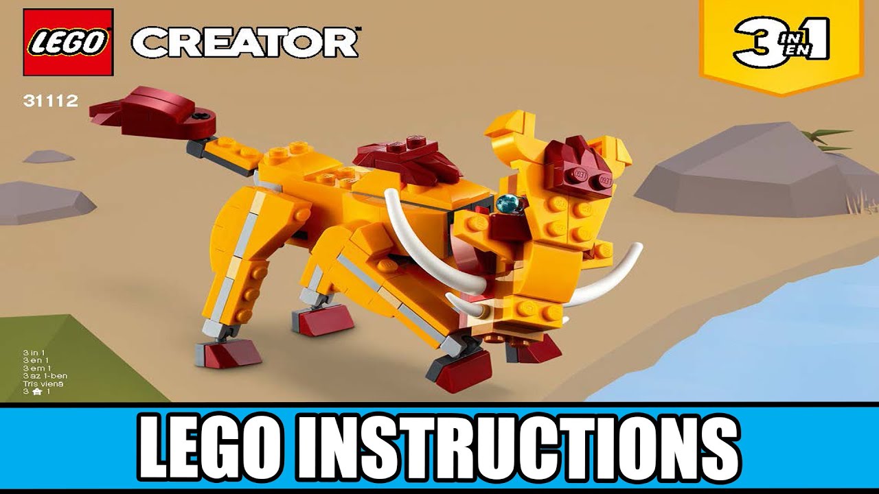 Wild Lion LEGO instructions