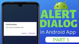 How to Create AlertDialog in Android #1 | Simple Dialog | Android Alert Dialog Tutorial