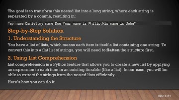 How to Convert a List of Strings to a Long, Comma-Separated String in Python