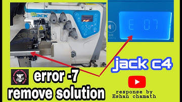 Jack c4 overlock machine of error 7 remove