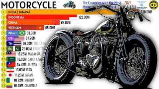 The Countries with the Most MOTORCYCLES in the World