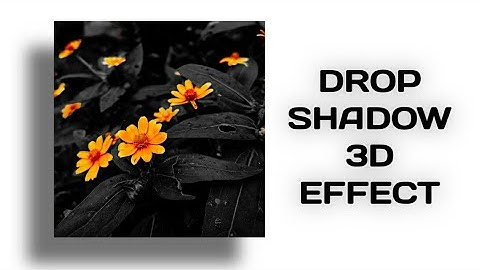 SHADOW BEHIND THE IMAGE - DROP SHADOW 3D EFFECT   || just one click || No pics art/pixlab/snapseed 👍