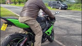 2010 KAWASAKI ZX6R RAF TEST RIDE.