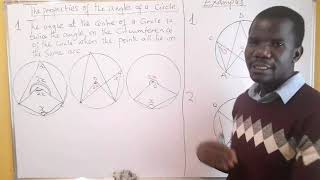 Circle theorems; angle at the centre