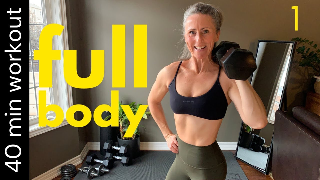 Muscle building DUMBBELL WORKOUT - 40 min full body - YouTube