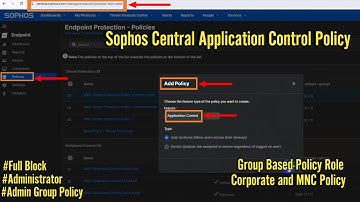 Sophos Central: How to Create Application Filter Policy | Step By Step | Allow /Block Application