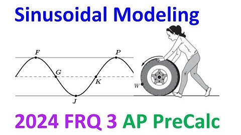 2024 FRQ 3 - Sinusoidal Modeling [AP Precalculus]