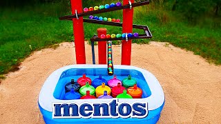 Marble Run Race ASMR ☆ Giant Top Soda Bottles! Coca Cola and Mentos in the Big Pool!