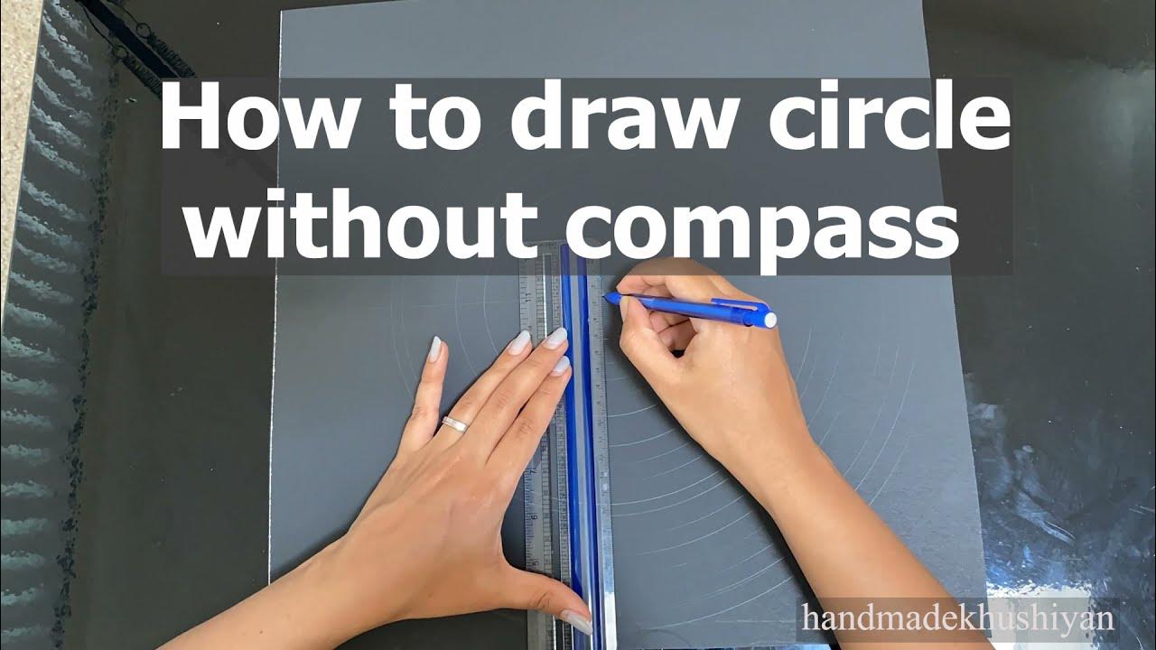 How To Draw A Circle Without A Compass How to draw circle without compass | Make big circles | Easy method