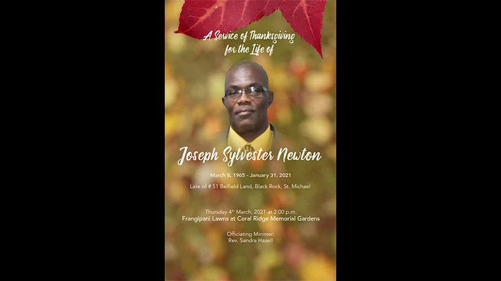 Celebrating The Life of Joseph Newton