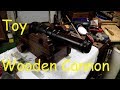 Toy Wooden Black Powder Cannon Short version