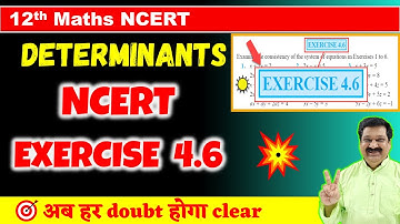 #13 Determinants NCERT Exercise 4.6 Solved, Determinants NCERT Class 12 Maths, determinants