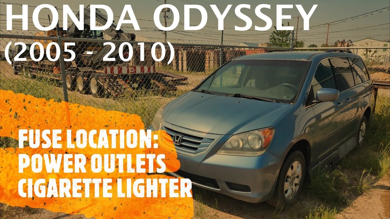 Honda Odyssey POWER OUTLET / CIGARETTE LIGHTER FUSE LOCATION (2005