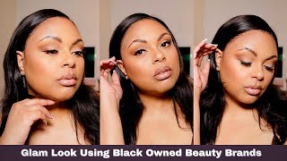 Full Glam Look Using Black-Owned Makeup Brands