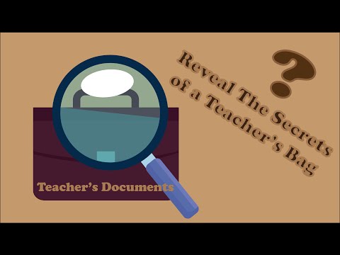 Video: What Documents Should A Teacher Have
