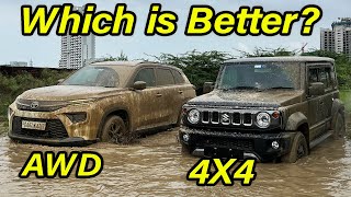 HyRyder AWD vs Jimny 4X4 Off Road Challenge l Which is best for you? l Aayush ssm