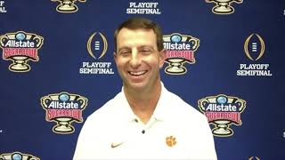 Dabo Swinney discusses ranking Ohio State 11th, Clemson's preparation for Sugar Bowl