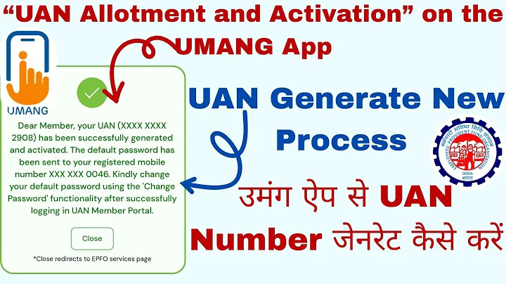 Umang App से UAN Number जेनरेट कैसे करें | UAN Allotment and Activation On The UMANG App ✅ 