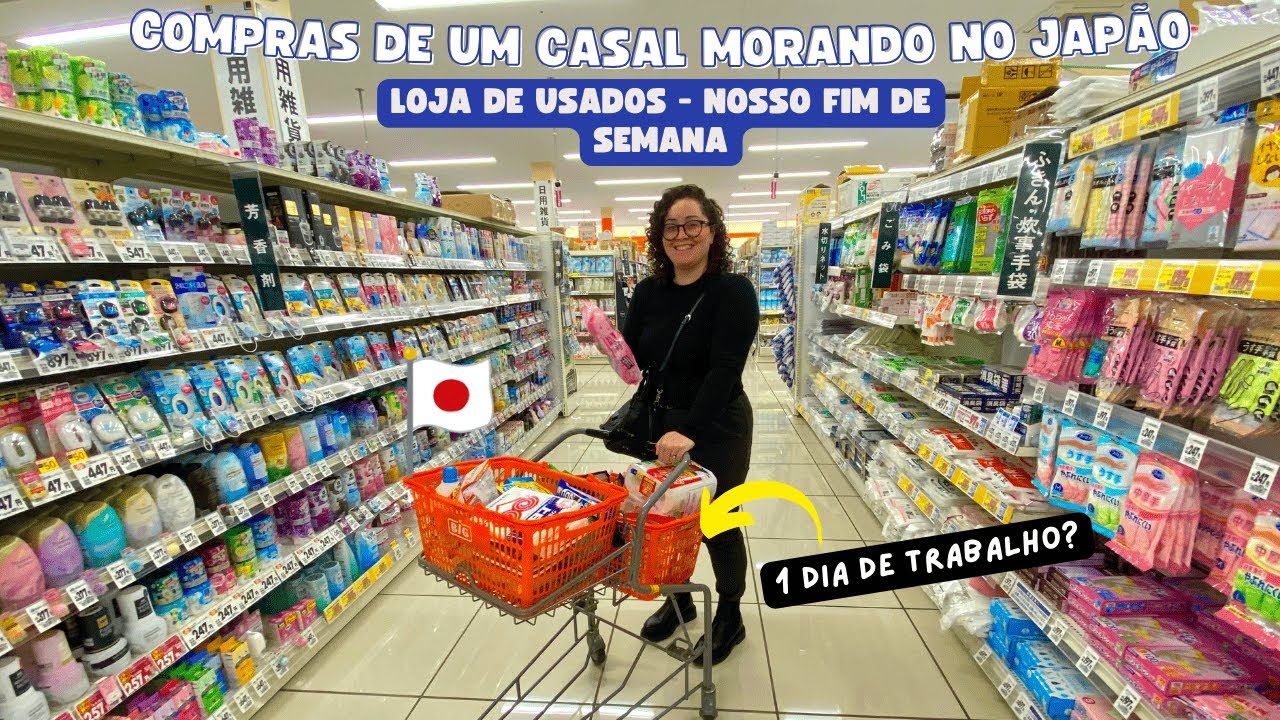 Compras no mercado para um casal que mora no Japão - Achamos algo top no usado! #jp #brasil