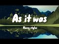 Harry styles -As It Was [1hour Loop,Lyrics]
