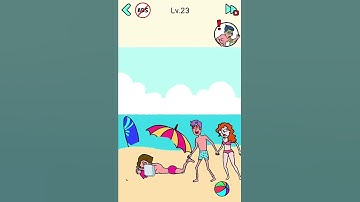 Dop Fun: Delete One Part Level 23 #shorts #puzzlegameplay #ios