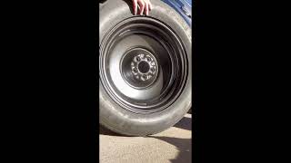 Video thumbnail of "How to change a tire (easy)"