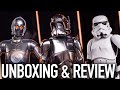 Hot Toys Star Wars Exclusive 0-0-0, Commander Cody Chrome Version, Storm Trooper Unboxing &amp; Review