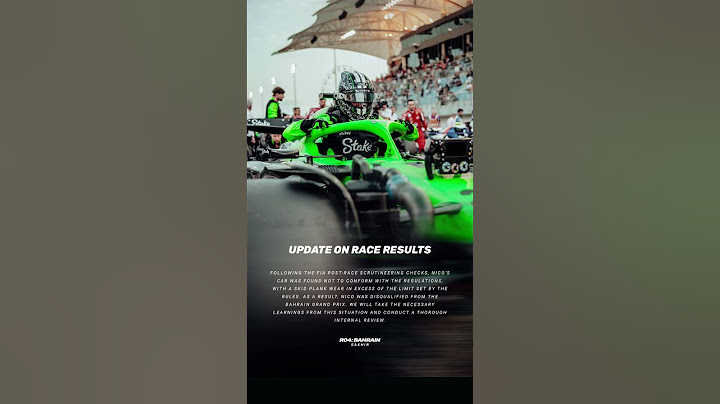 NICO HULKENBERG DISQUALIFIED FROM BAHRAIN GP #f1 #Formula1 #bahraingp #kicksauber #nicohülkenberg