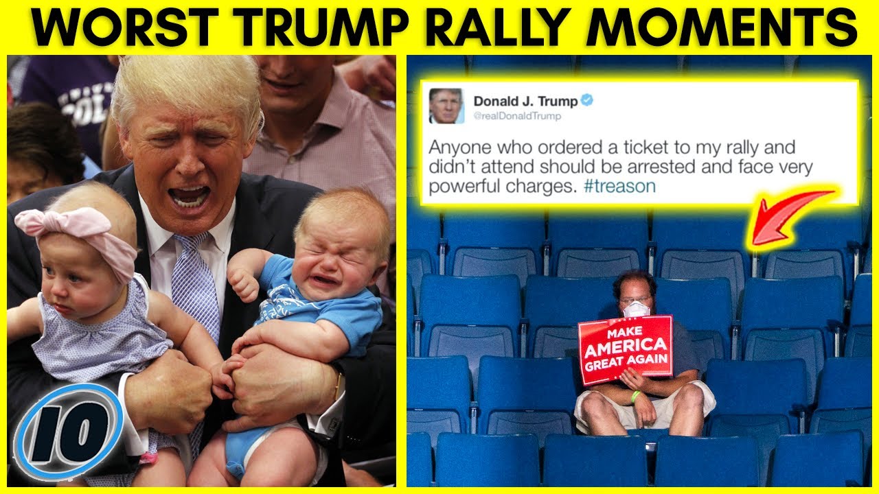 Top 10 Most Awkward & Humiliating Trump Rally Moments