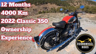 Royal Enfield Classic 350  Ownership Review After 12 Months And 4000 Km  How Has It Been ?