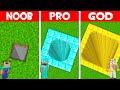 WHO BUILD DEEPEST PIT NOOB vs PRO vs GOD in Minecraft? BIGGEST and DEEPEST PIT!