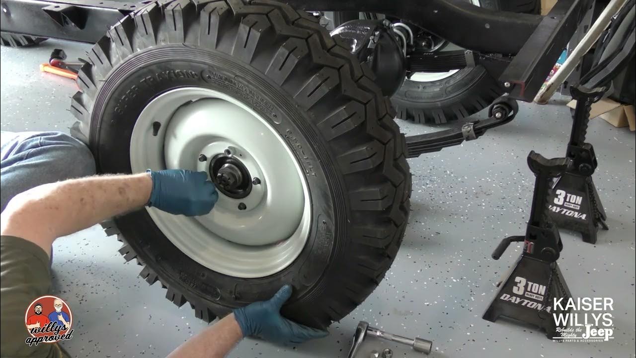 Tires and Rims Install Willys CJ2A YouTube