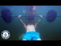 Most Bench Presses Underwater - Guinness World Records