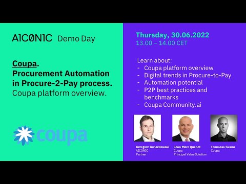 AICONIC x Coupa: Procurement Platform DEMO, Overview + P2P