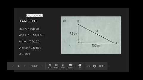 Trigonometry - Setting up the Formula/Ratios - Google Slides