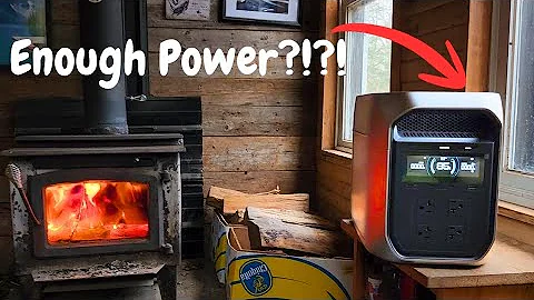 Offgrid Electricity! Will This New PowerStation Power My Tiny Cabin?!