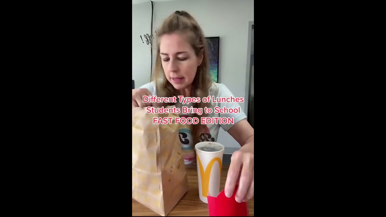 School Lunches-Fast Food Edition Part 1 pam_a_cake #shorts